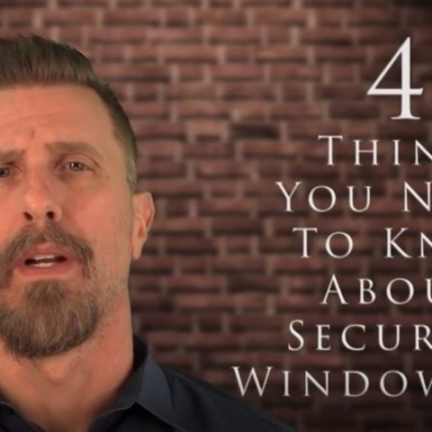 Man's head as he is about to describe the 4 things you should know about Security Window Film